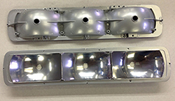 Taillight Housing In Die Cast / Reflective Silver